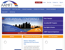 Tablet Screenshot of aamft.org